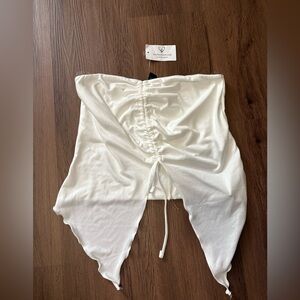 Windsor White strapless top NWT